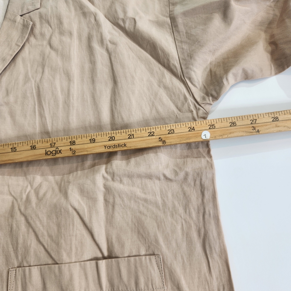 Eileen Fisher Women's Size XL Oversized jacket Tan Organic Cotton Blend 01 - Picture 9 of 12